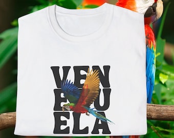 Vzla Franela Inspirada en Venezuela - Orgullo Venezolano - hasta el final - regalo de venezuela - camiseta de venezuela - libertad Vzla - Guacamaya