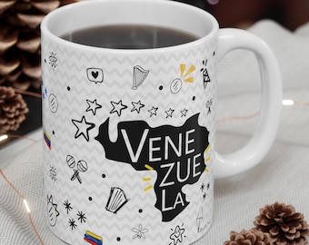 Venezuelan mug taza de cafe de Venezuela tengo fe hasta el final Arte Tradicional Venezolano taza de cafe venezuela  venezuelan gift