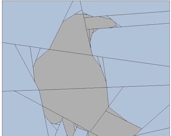 Raven - Foundation Paper Piecing quilt block pattern (FPP) - 12"x12" pattern via email