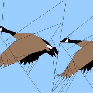Kanadensiska gäss (avancerat) Grundpappersmönster