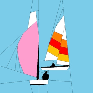 Sailboats - Foundation Paper Piecing Pattern - digital download