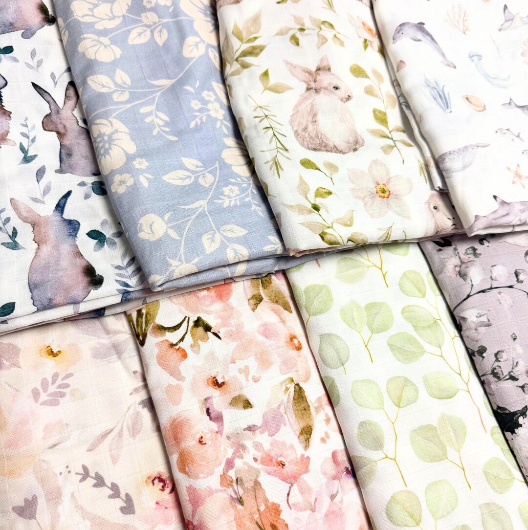 Eleanor Swaddle Bamboo Baby Blanket main image 1
