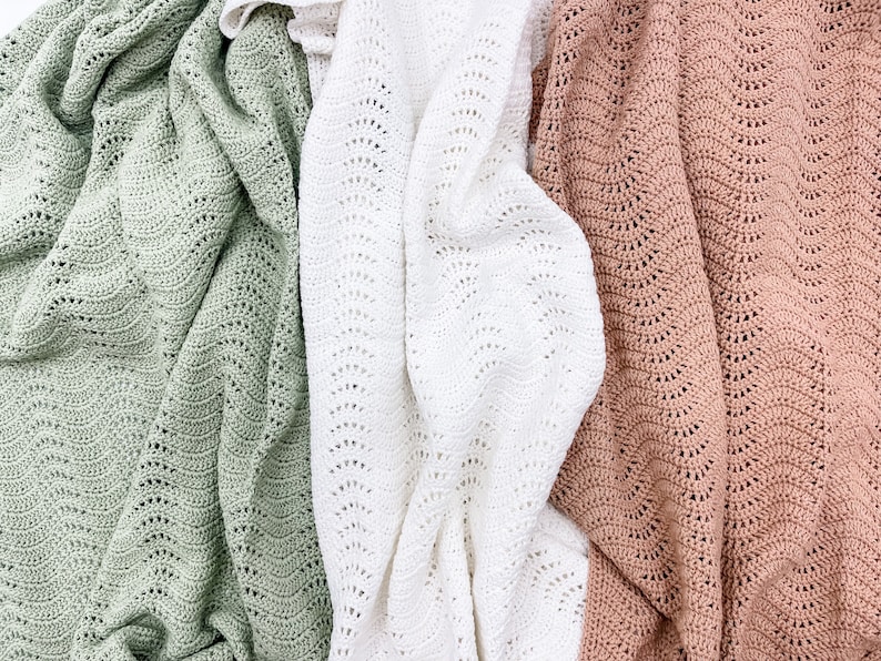 Knitted Baby Blanket 100 Organic Cotton Baby Blanket for Etsy