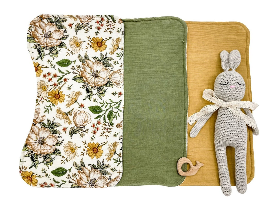 Burp Cloth, Organic Cotton Muslin Burping Cloth, Baby Shower Gift ...