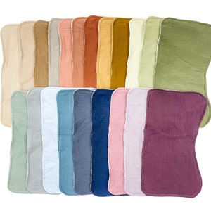 Double gauze Muslin Burping cloth, Baby Shower gift newborn burp rag washcloth Shoulder cloth colorful baby burp cloth