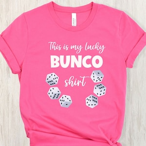 Lucky Bunco shirt, Bunco Night tee, Gift for Bunco lover, Bunco prize, Ladies Bunco Night Out top, Gift for Mom, Gift for Grandma