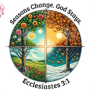 Versículos bíblicos modernos religiosos PNG, design de sublimação Eclesiastes 3:1, download digital, perfeito para artesanato, decoração de casa, impressão sob demanda