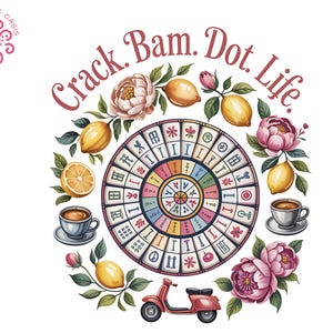 Mahjong Sublimation PNG, Crack Bam Dot Life Digital Art, Summer Mahjong Clipart, Mahjong PNG, DIY Sublimation Design, Mahjong Crafter File