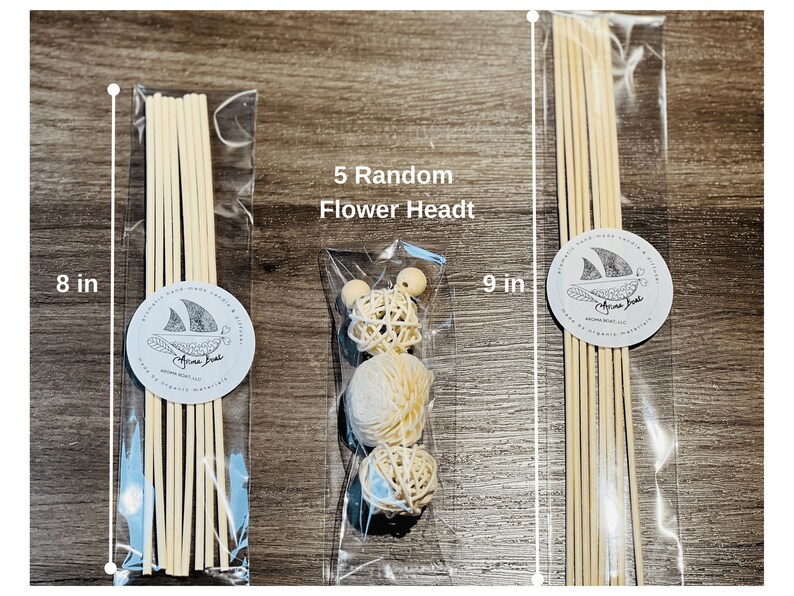 Reed Sticksflower Reed Diffuser 5 Flower and Natural Reeds Floral Reeds