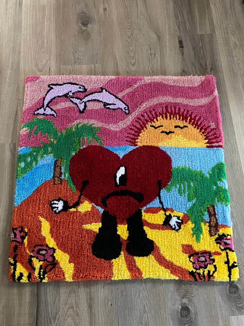 Bad Bunny Rug Un Verano Sin Ti Album Cover Rug Handmade Etsy