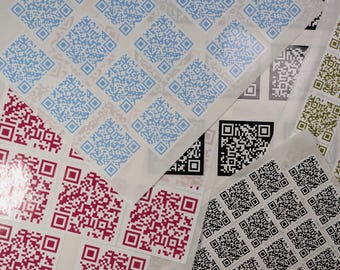 Individuell gestaltete QR-Code-Aufkleber für Unternehmen, personalisierte Paketetiketten für Umschläge, Kartons, Briefe