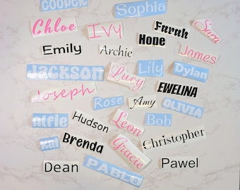 Name Stickers Decal - For Water bottles, Bridesmaid Custom names, Personalised gift, Birthday labels , Customised name Vinyl sticker decals