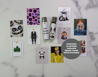 Pegatinas personalizadas para encendedores Clipper Pegatina personalizada para encendedor Crea tus propias pegatinas para encendedores