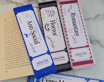 Book Club Bookmark  Reader Gift  Aesthetic Bookmark  Book Lover Gift  Reading Group Favor