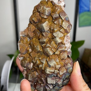Unique Calcite Covered in Rainbow/Golden Chalcopyrite/Pyrite from HuBei DaYe