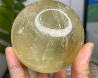 81mm Large Yellow/Honey Calcite Sphere