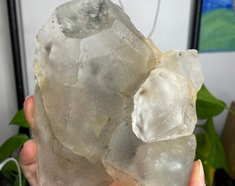 5 インチ モランディ フローライト、黄崗梁鉱山産、ケシケテン チー