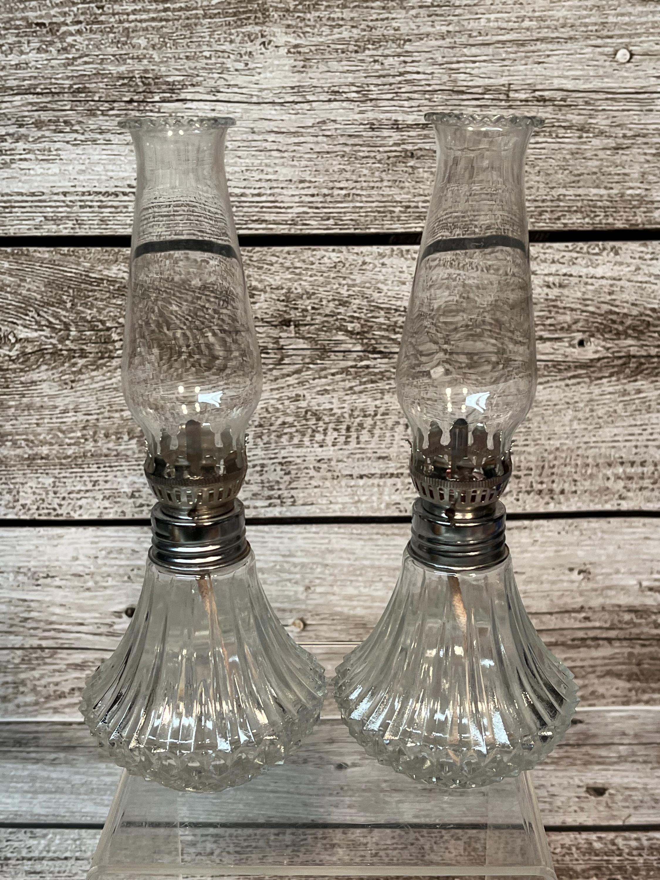 希少 LAMPLIGHT FARMS オイルランプ 未使用 アメリカビンテージ Vintage Lamplight Farms Petite Bordeaux Twin Oil Lamp Set, Made in