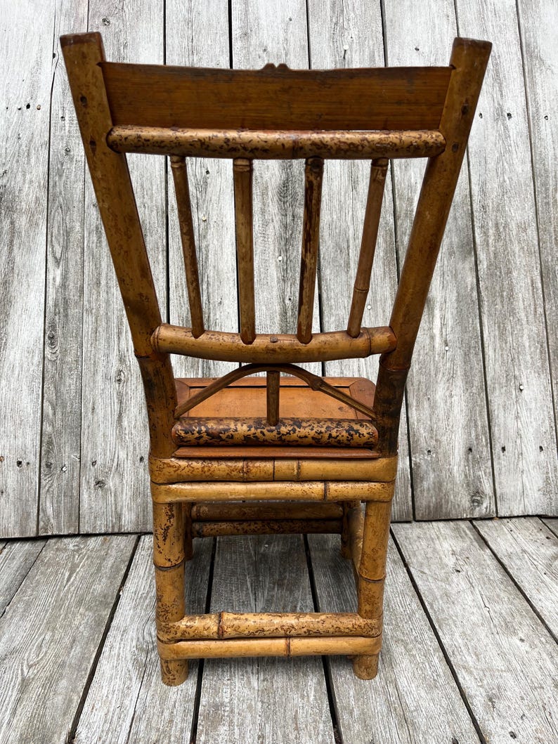 Antique Tortoise Rattan / Bamboo Child’s Chair - Etsy