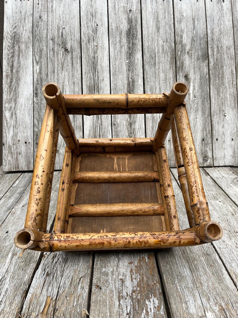 Antique Tortoise Rattan / Bamboo Child’s Chair - Etsy