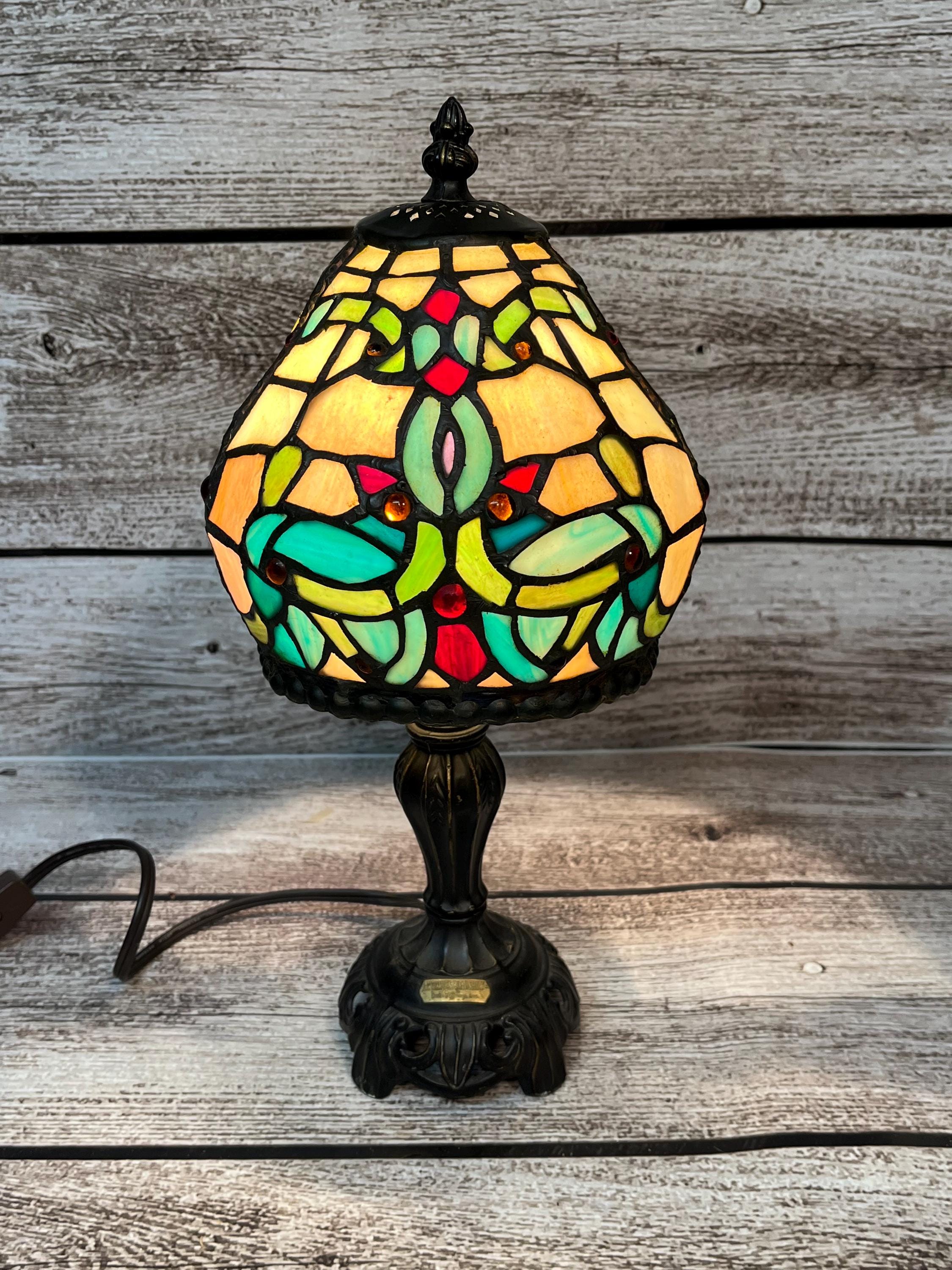 Dale Tiffany Antiques Road Show Stained Glass Table Lamp - Etsy