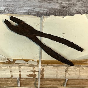 Antique Hand Forged Iron Farrier Tongs/Pliers