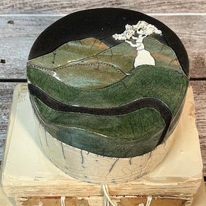 Hand Crafted Raku Japanese Box
