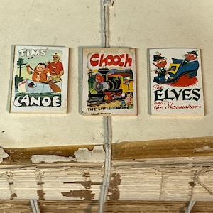 Conjunto de 3 mini livros Cracker Jack, 1966