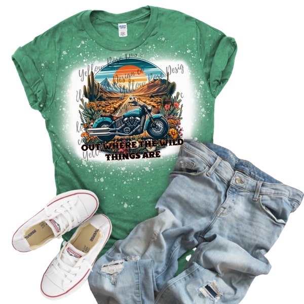 Out where the wild things are, country music, western, Luke combs, motorcycles, woman's tee, png digital download only, sublimation