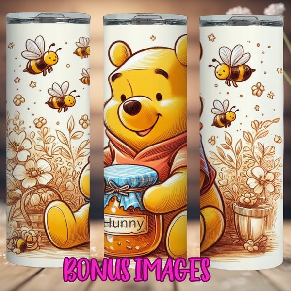 Pooh tumbler wrap|kids tumbler wrap|cartoon tumbler wrap|kids png|winnie the pooh tumbler design|pooh bear tumbler|PNG sublimation digital