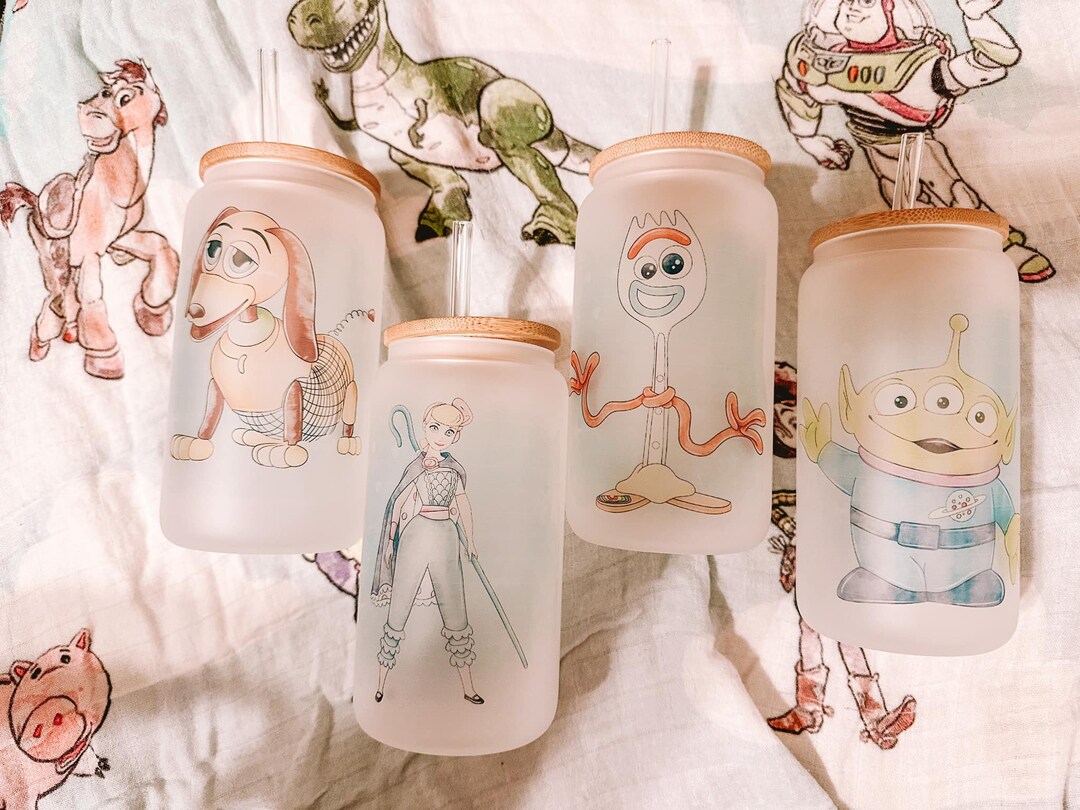 Toy Story Glass Cans Etsy
