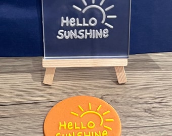 Hello Sunshine Cutter+Debosser Stamp