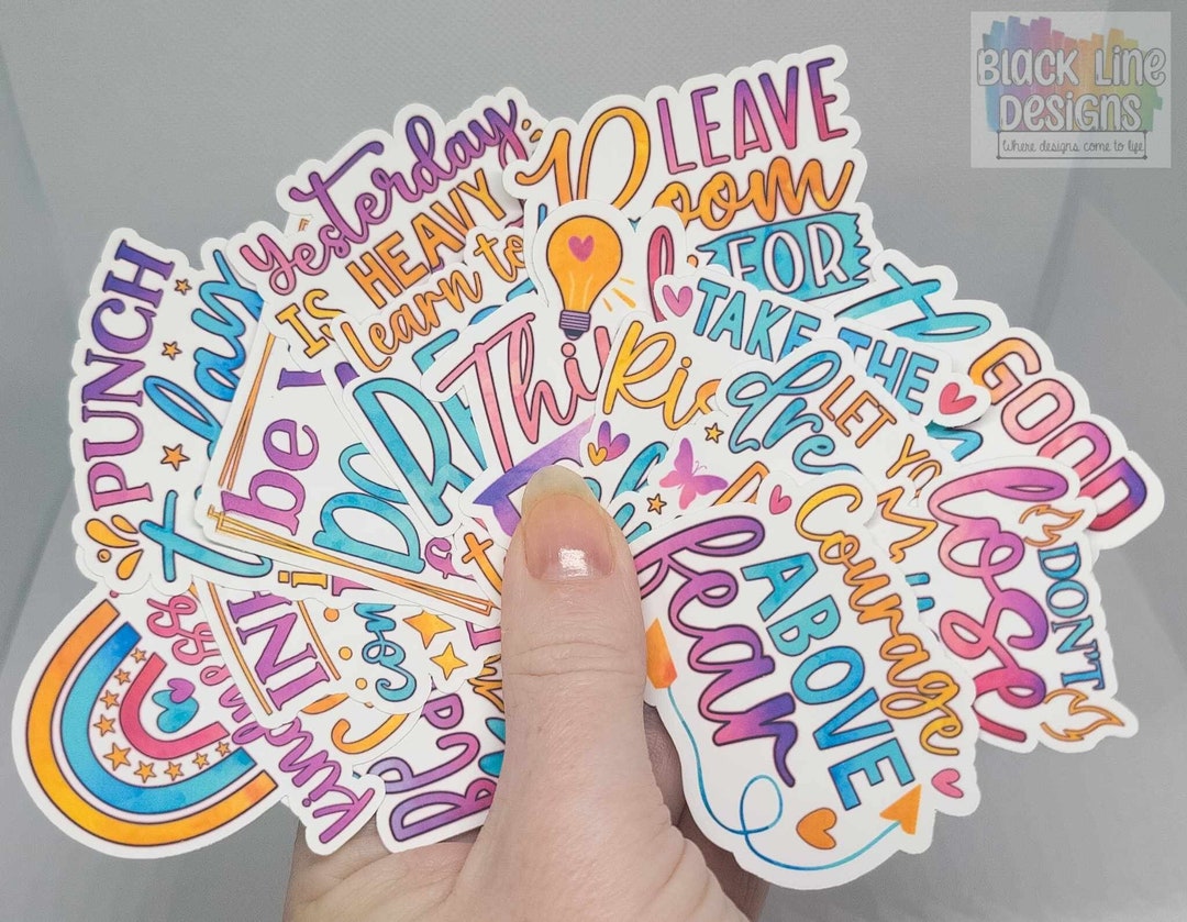 Self Love Vinyl Decals Positive Statement Matte Stickers for Laptops ...