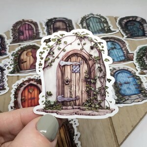 Fairy Door Stickers | Set of 15 | Enchanted Garden Sticker Paper Die ...