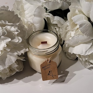 Handmade Woodwick Mason Jar Angry Man Candles