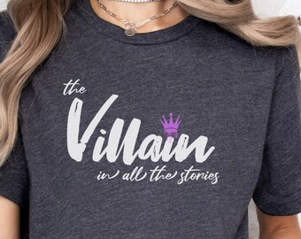 Villain Shirt, Bookish Gift for Reader, Villain Lover, Dark Romance Reader, Spicy Book Lover, Smut Reader Shirt, Funny Reading Shirt