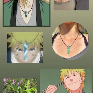 Lady Tsunade cursed CRYSTAL resin necklace NARUTO cosplay and costume JEWELRY image 6