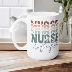 Nurse Nures Nurse Life Ceramic Mug, Nurse Gift For Women, Badass Nurse, Pathophysiology Nursing, Medical Professional Gift, Nurse Graduation