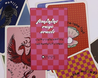 Mazzo di Oracoli della Rabbia Femminile – Oracolo Indie da 23 Carte per l'Auto-Riflessione e la Guarigione