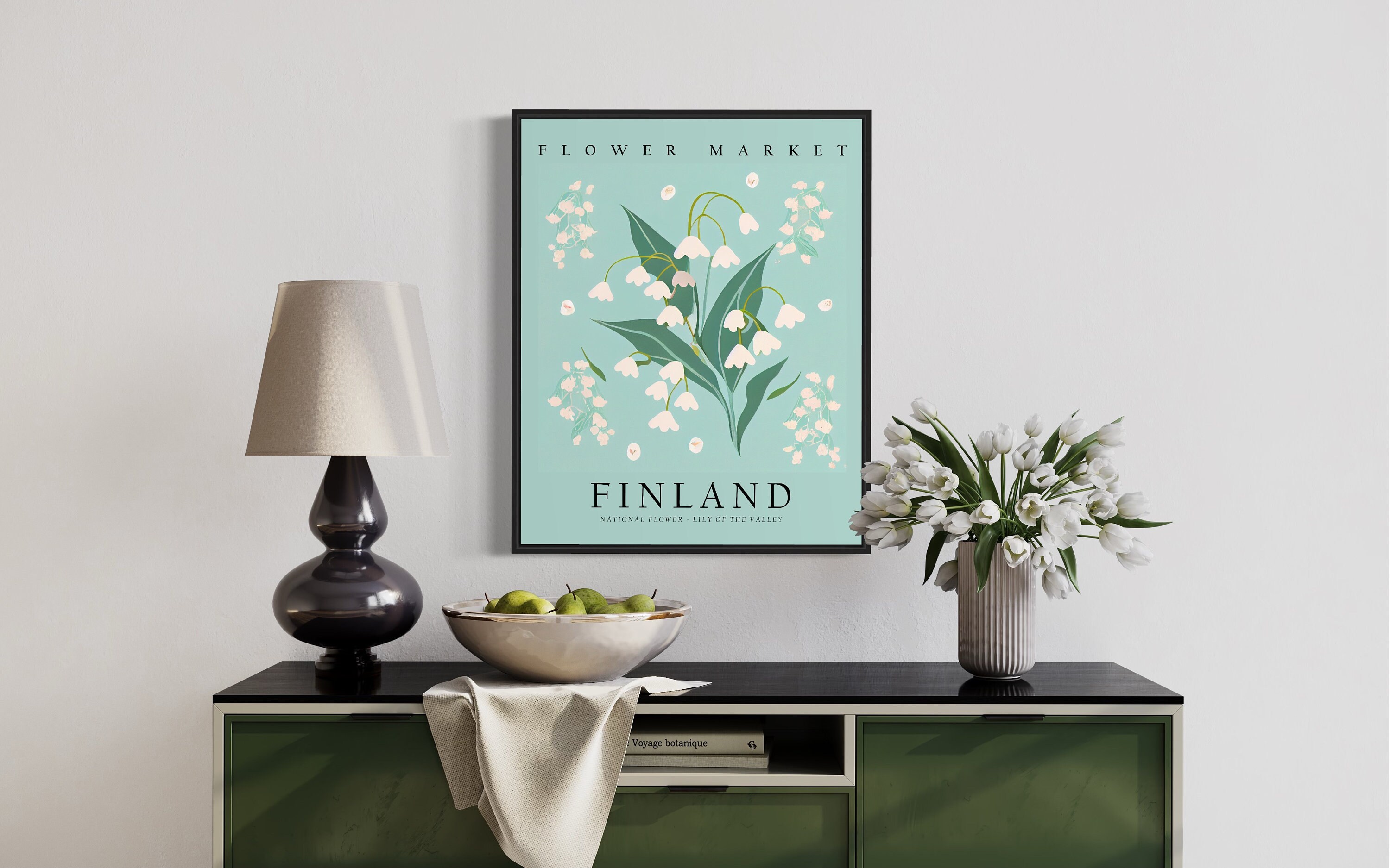 Finland National Flower, Finland Flower Market Art Print