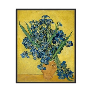 Vincent Van Gogh Poster Art Print - Irises (1890) - Vintage Gallery Wall Art, Van Gogh Poster Artwork