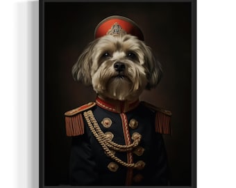 Havanese Poster Art Print, Dog General Humor Wall Art Decor, Dog Lover, Pet Artwork Painting