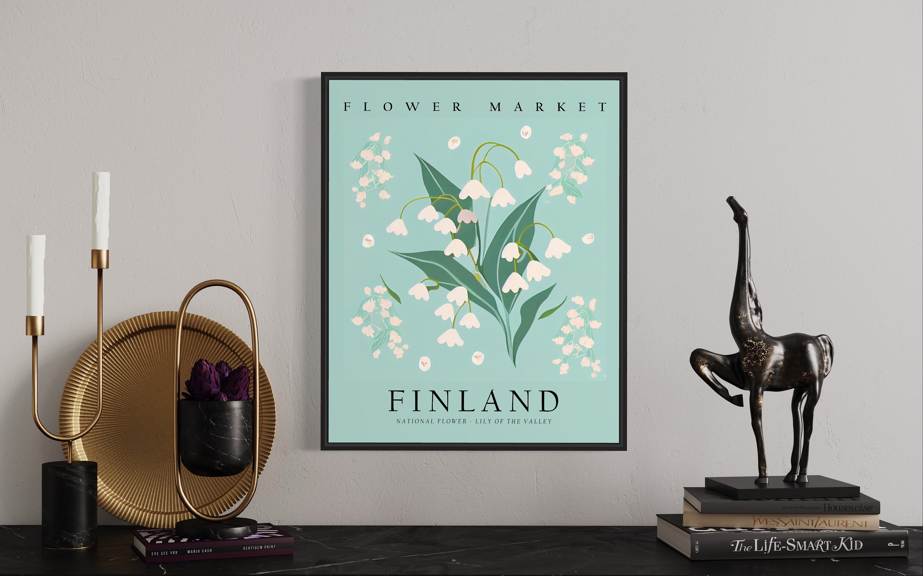 Finland National Flower, Finland Flower Market Art Print