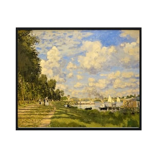 Stampa artistica di Claude Monet - Il bacino di Argenteuil - Arte murale da galleria d&#39;epoca, poster di Monet