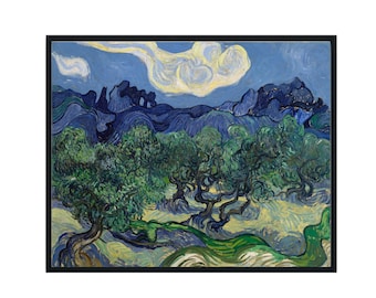 Vincent Van Gogh Poster Art Print - The Olive Trees (1889) - Vintage Gallery Wall Art, Van Gogh Poster Artwork