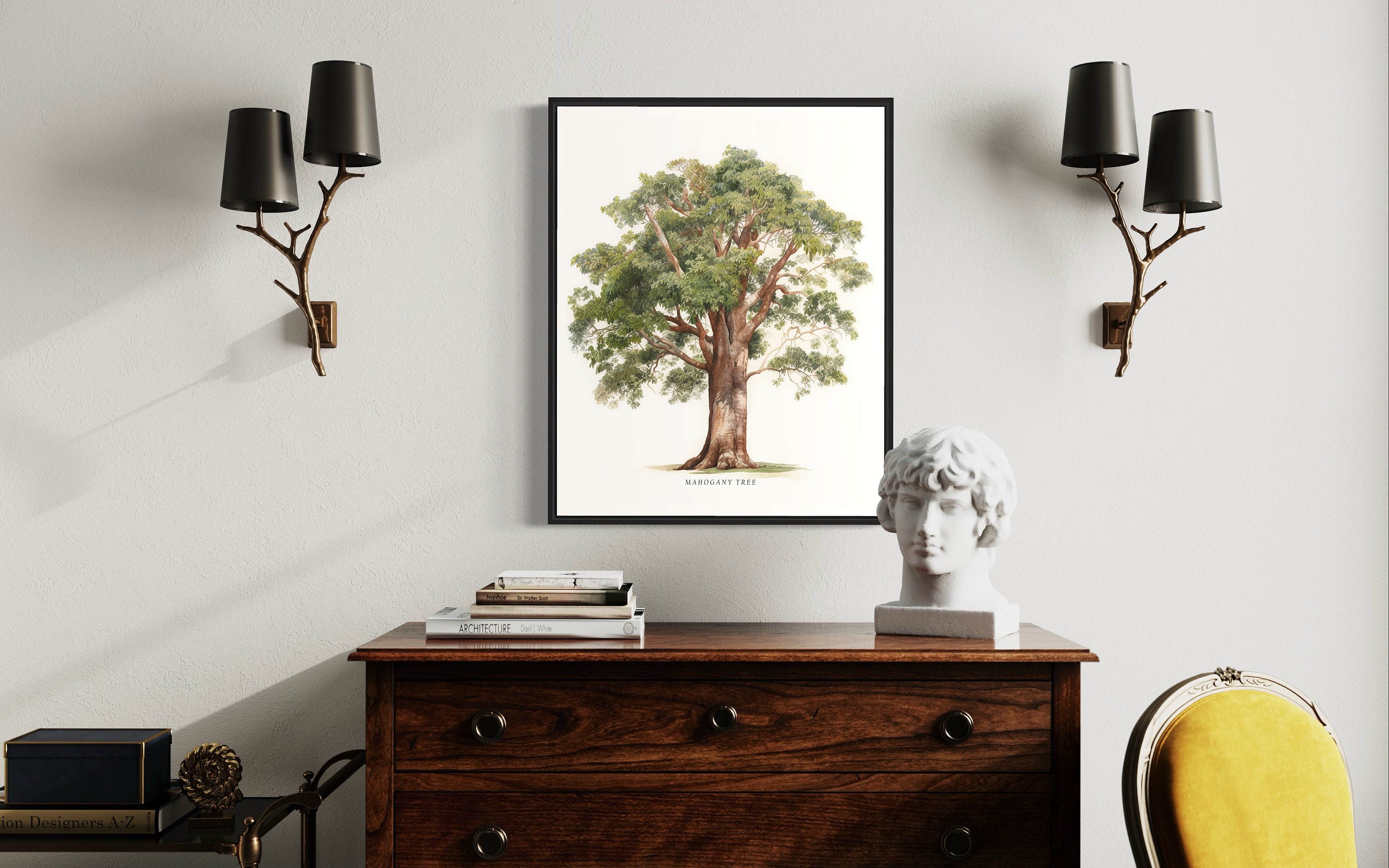 Premium Photo  Mahogany tree creative digital artwork