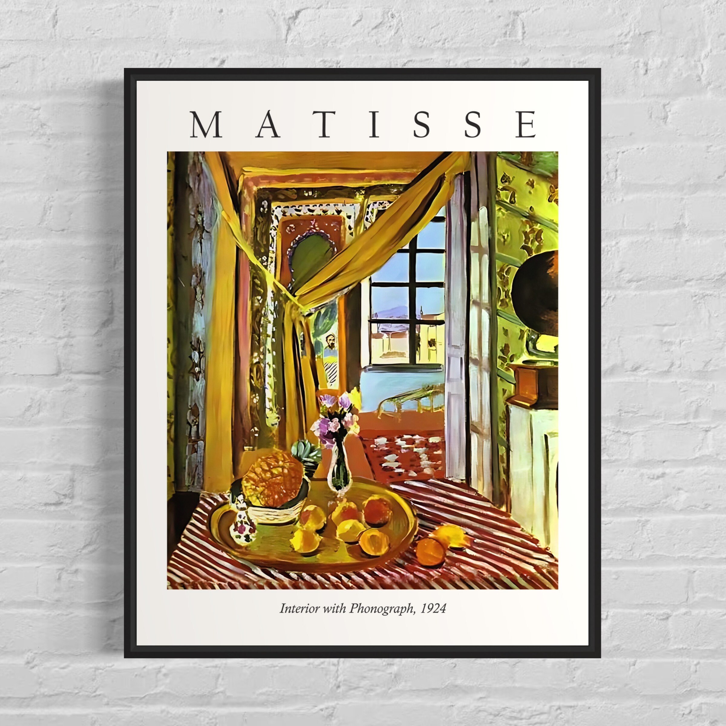 Henri Matisse - Interior With Phonograph, 1924 - Vintage Gallery