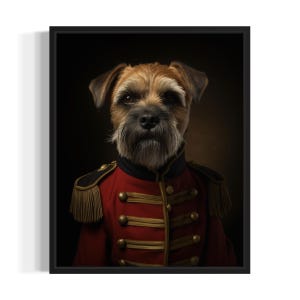 Border Terrier Poster Art Print, Dog General Humor Wall Art Decor, Dog Lover, Pet Artwork Painting