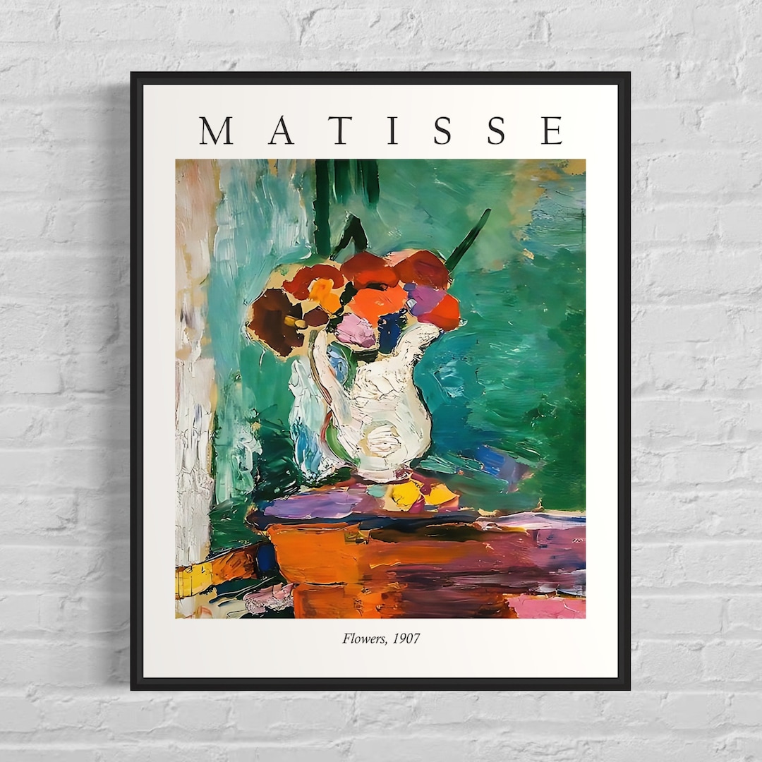 Henri Matisse - Flowers, 1907 - Vintage Gallery Wall Art, Matisse