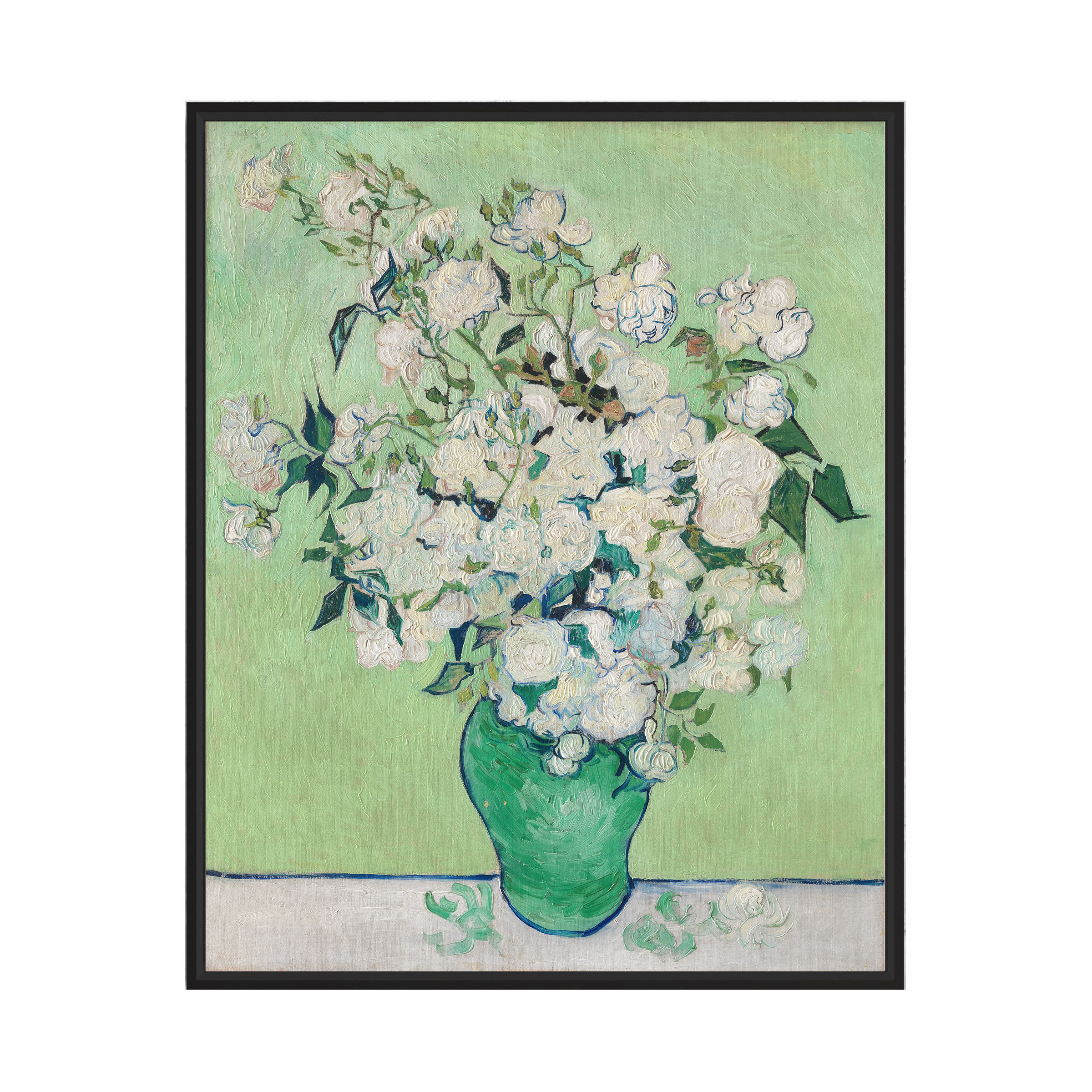 Vincent Van Gogh Poster Art Print - Roses (1890) - Vintage Gallery Wall Art, Van Gogh Poster Artwork